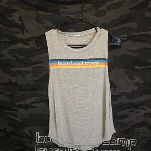 Burn Boot Camp Gray Muscle Tee